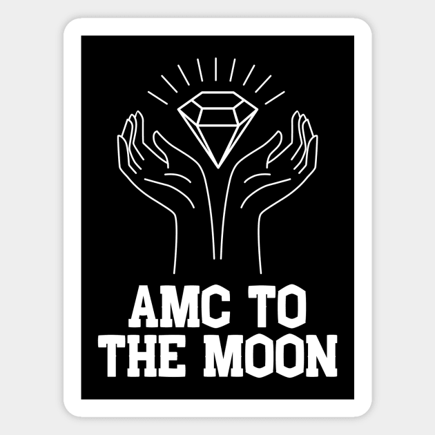 AMC to the MOON Diamond Hands Magnet by msallie11